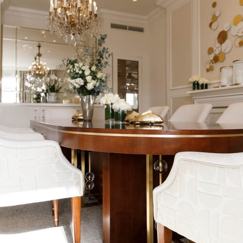 hochwertiger Möbelbau vom Tischler Hotelsuite Gastronomie Ladenbau - Referenzen & Projekte - edel, luxuriös, golden  - Tischlerei Rainer Burmester, Hamburg Kirchwerder
